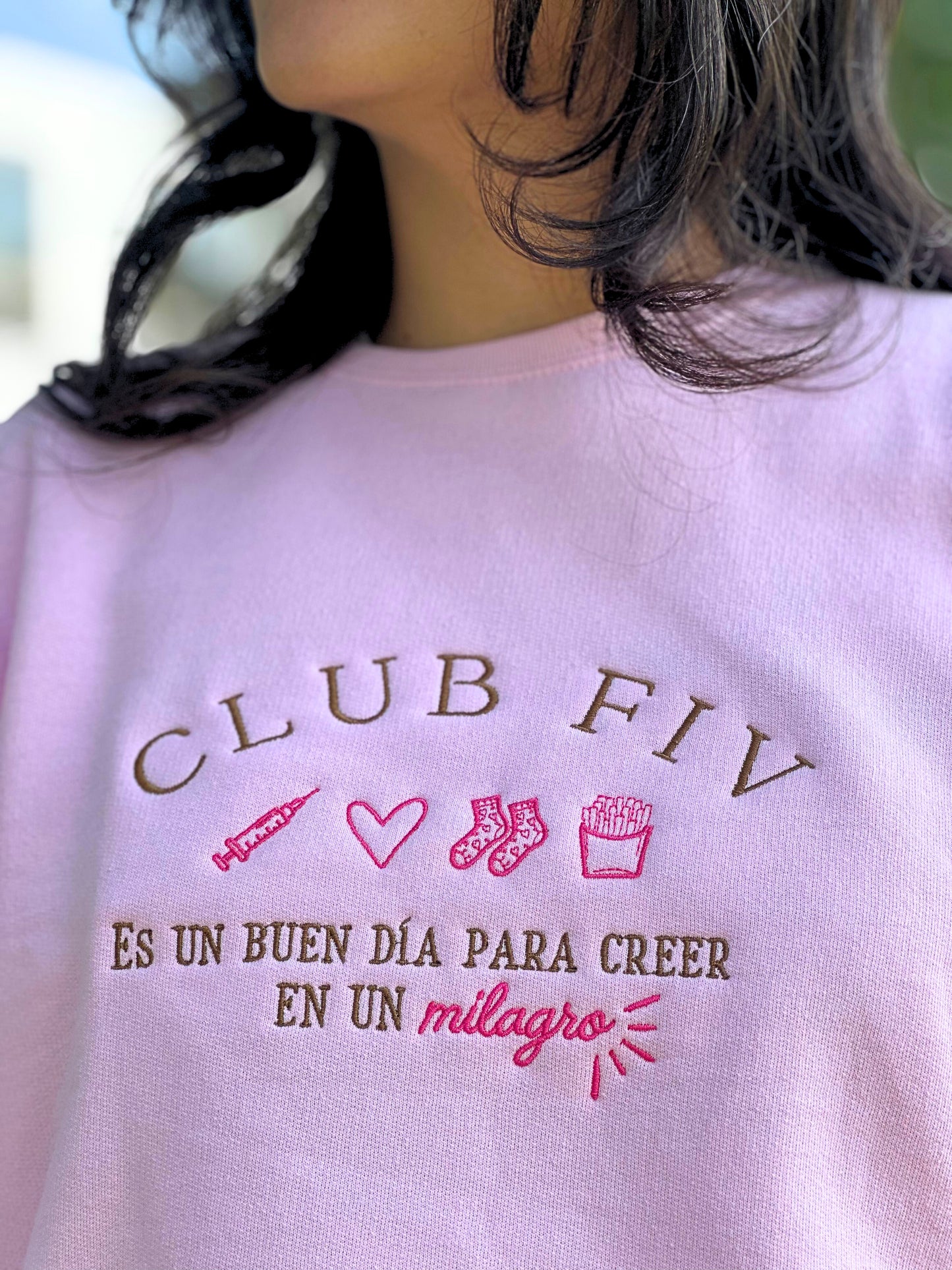 Sudadera CLUB FIV Rosa Light Pink