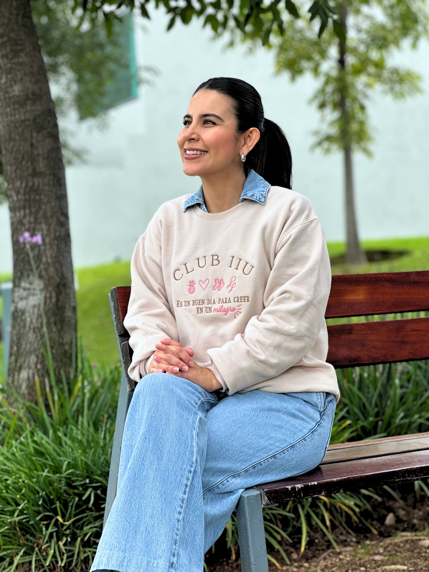 Sudadera IIU Beige Sand