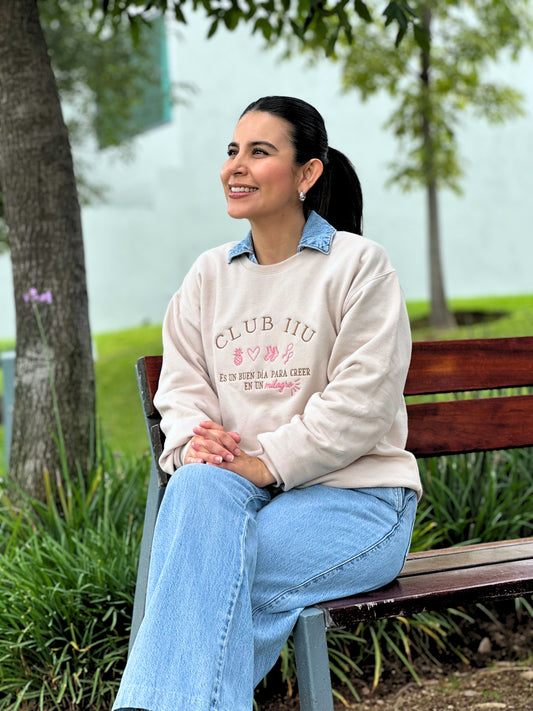 Sudadera IIU Beige Sand