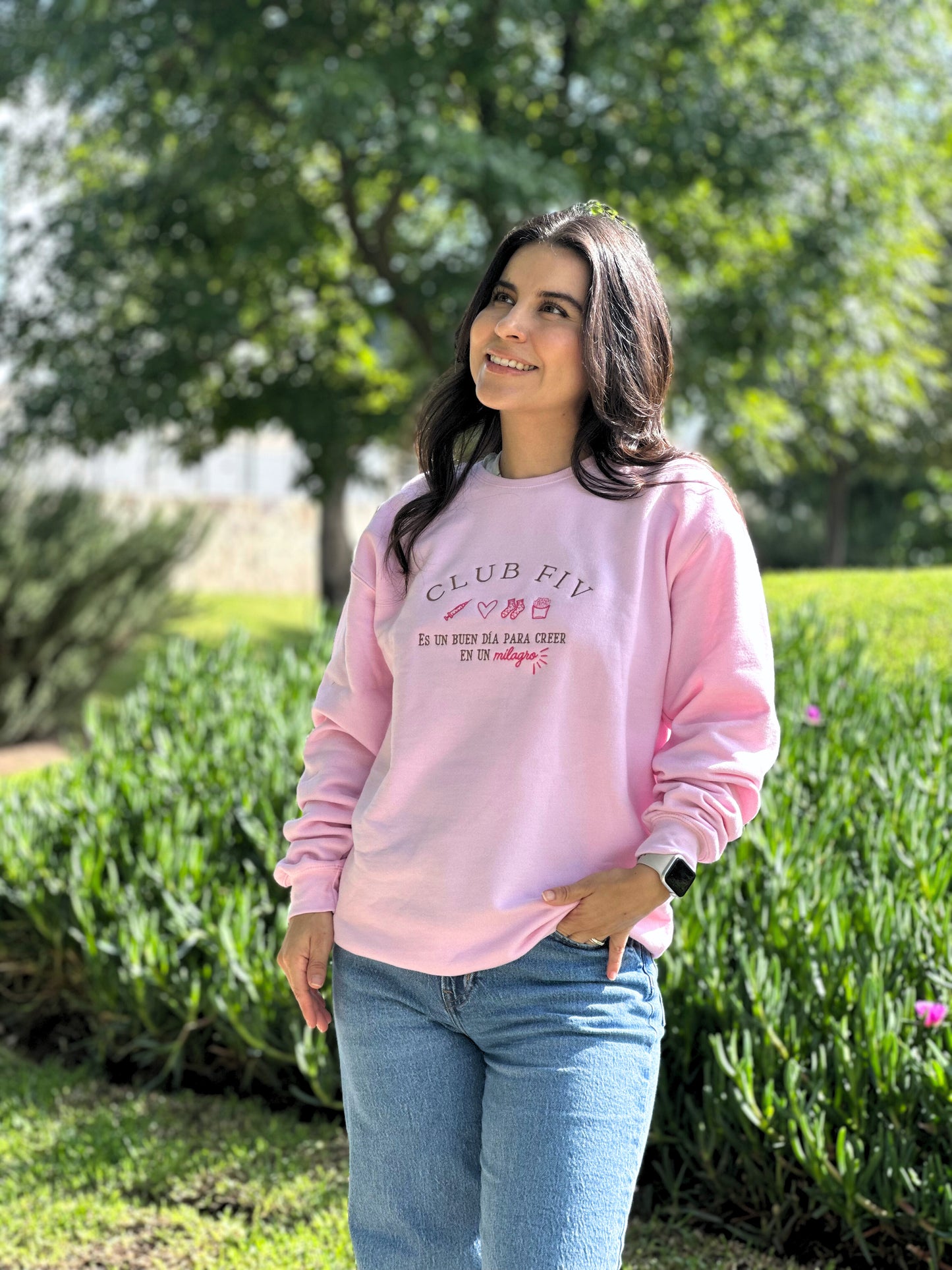 Sudadera CLUB FIV Rosa Light Pink