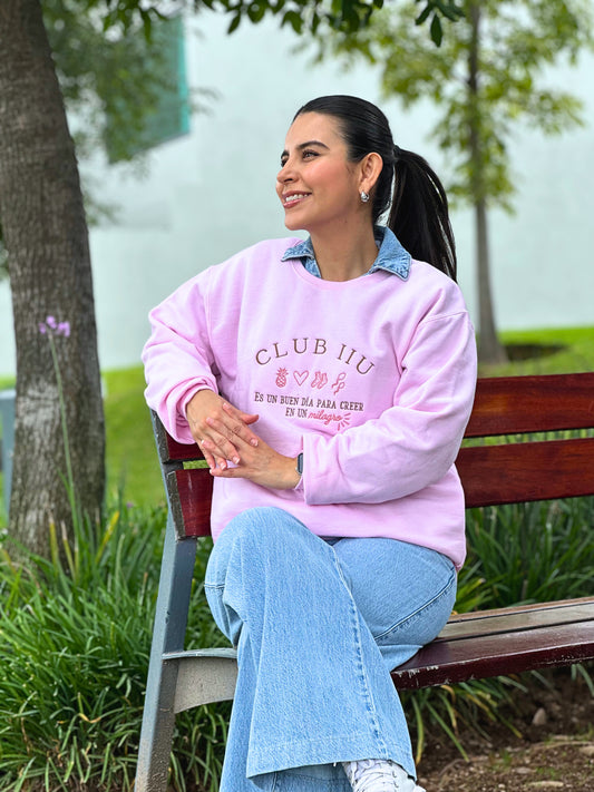 Sudadera Rosa IIU Light Pink