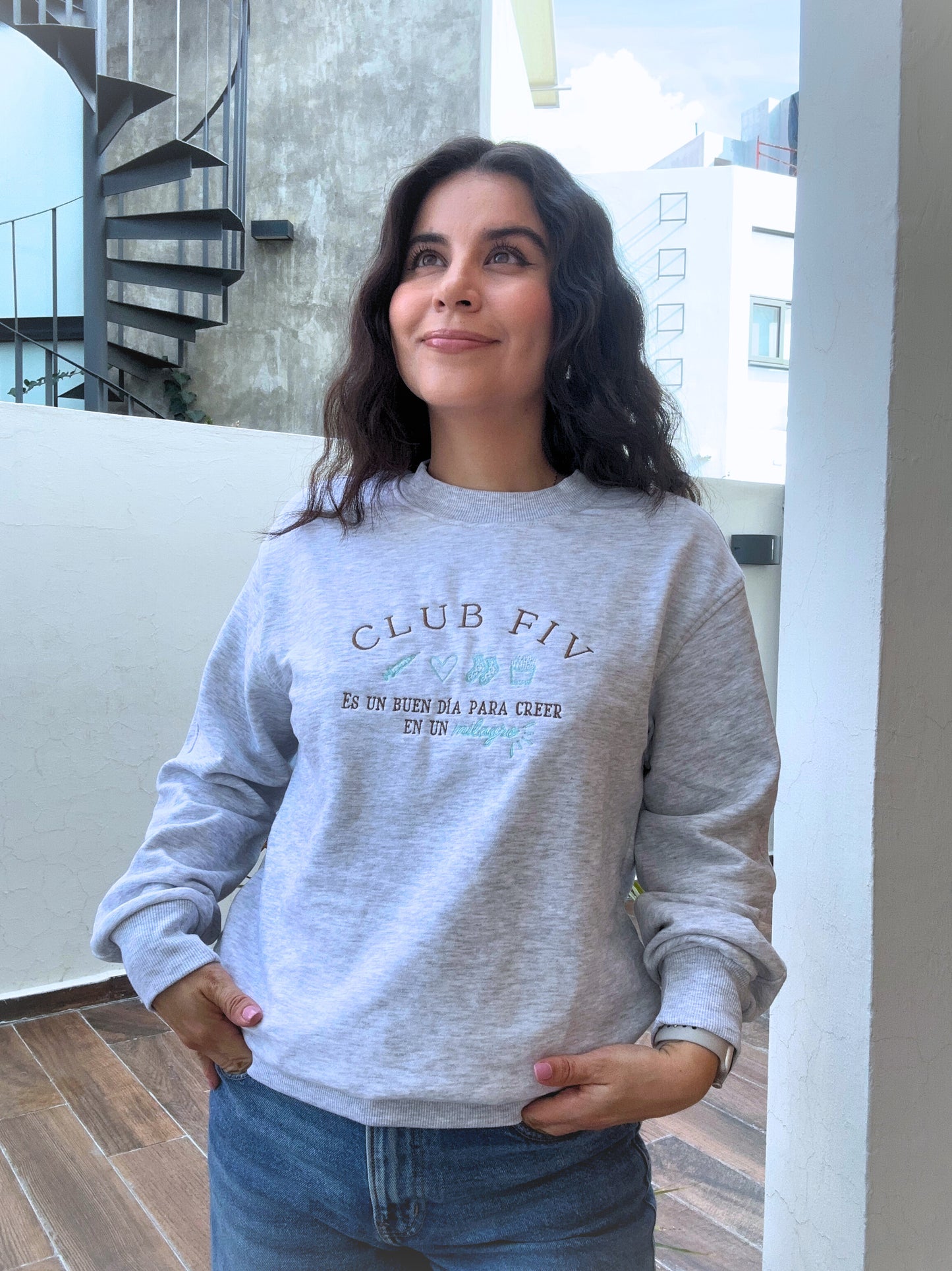 Sudadera CLUB FIV Gris