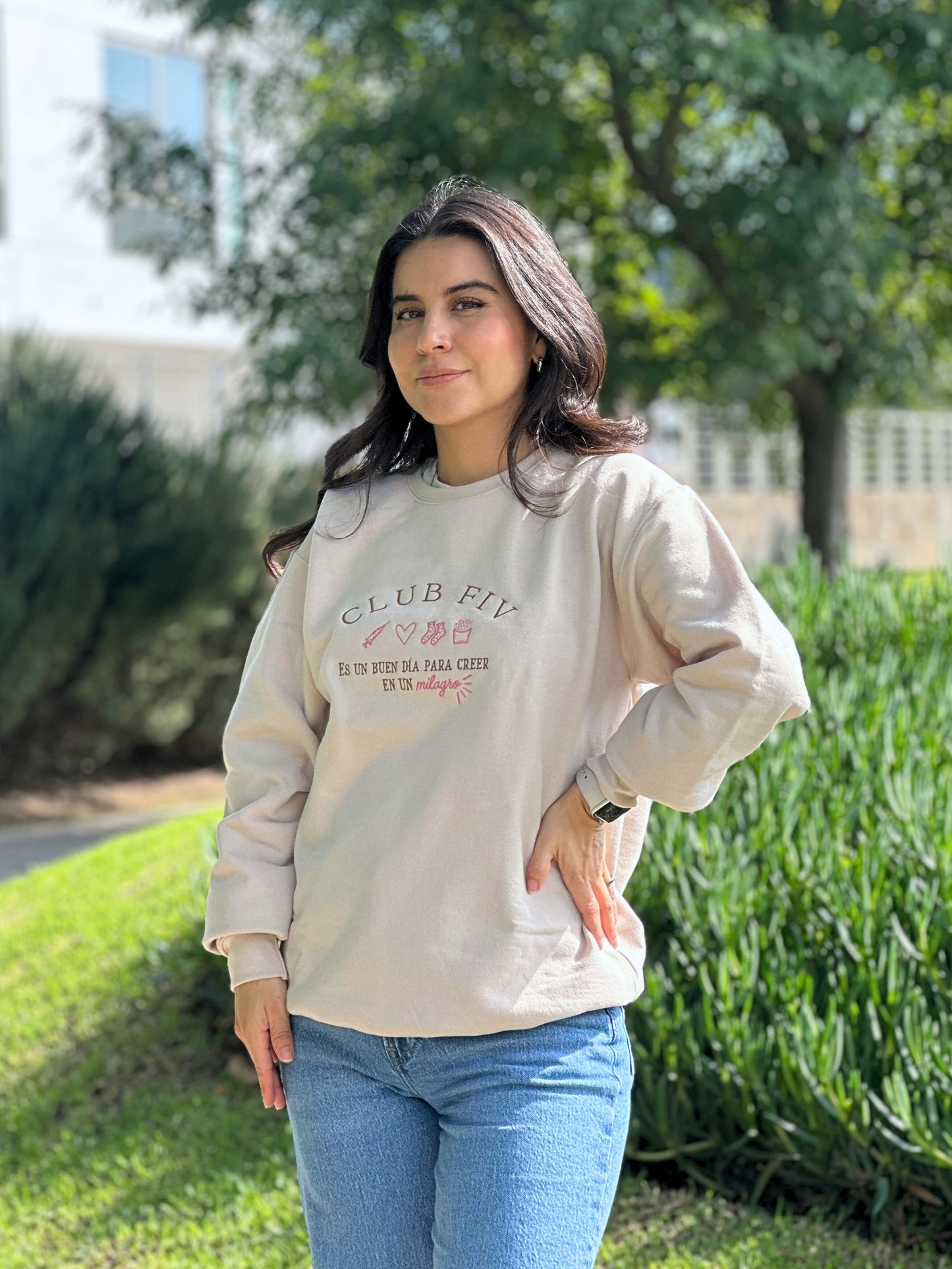 Sudadera CLUB FIV Beige Sand