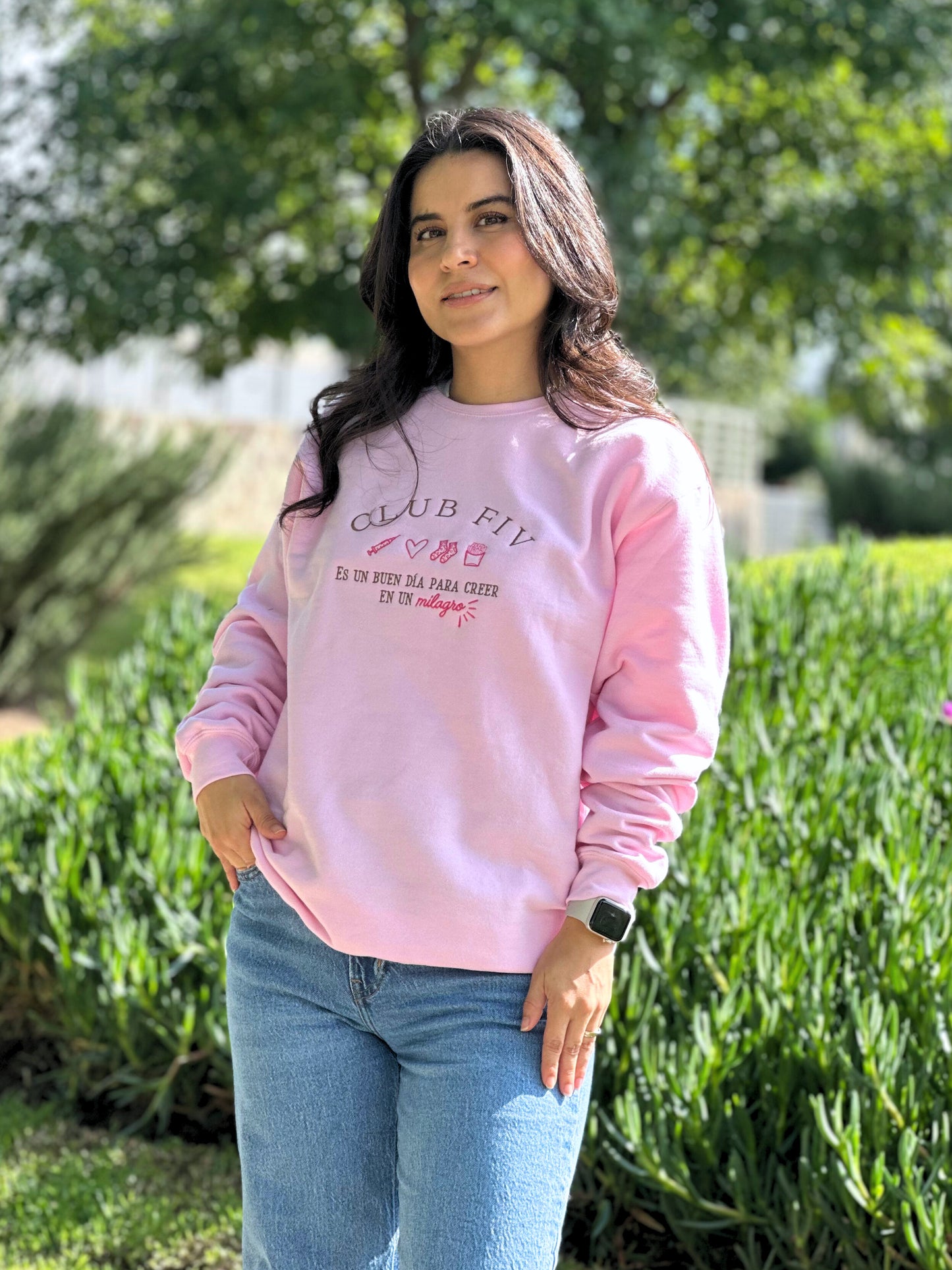 Sudadera CLUB FIV Rosa Light Pink