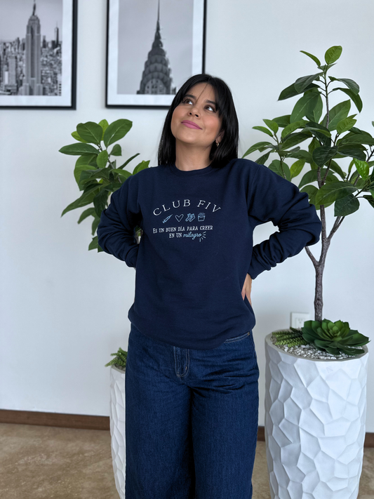 Sudadera CLUB FIV azul marino