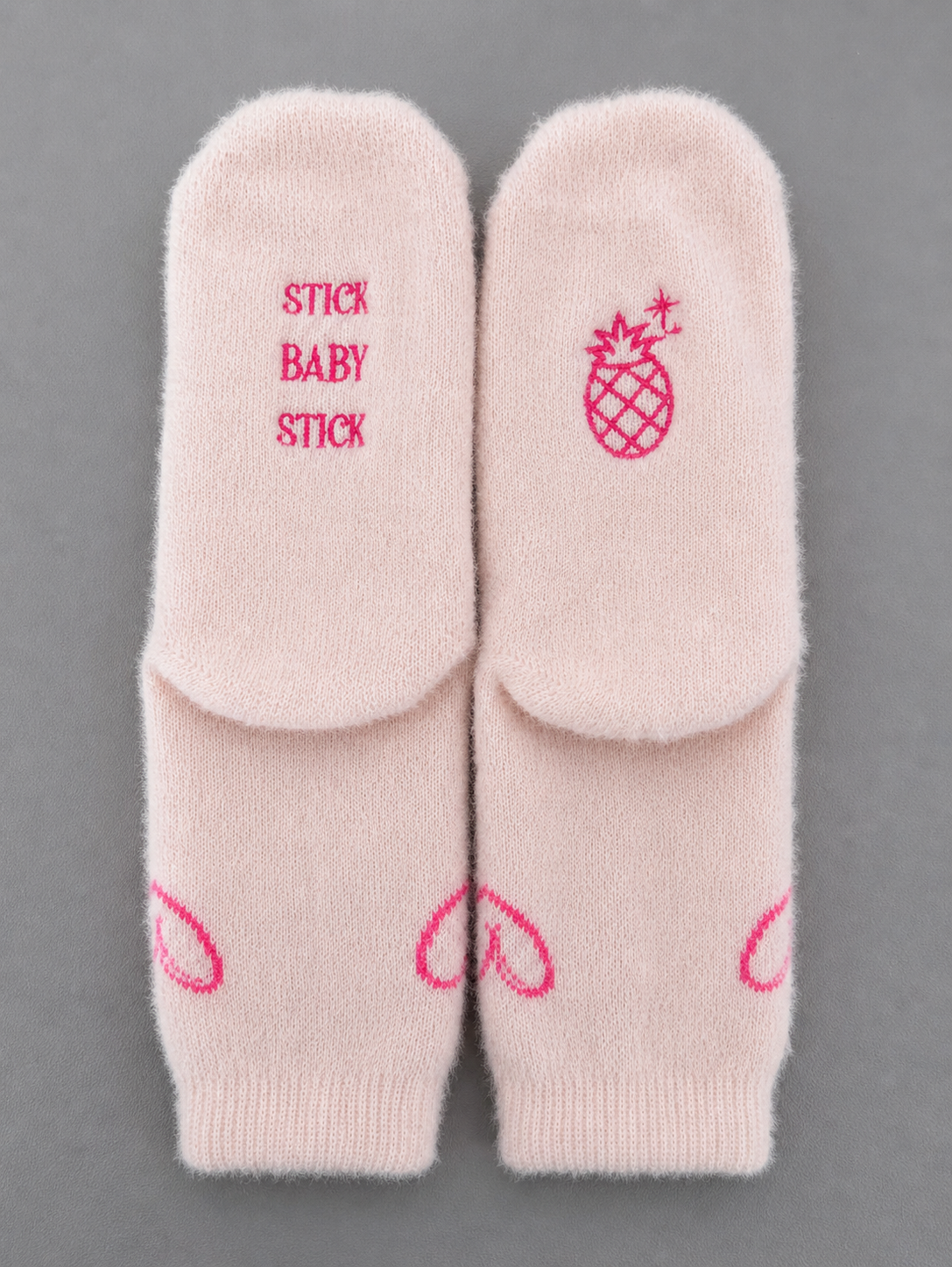 Calcetas "stick baby stick" color rosa #1