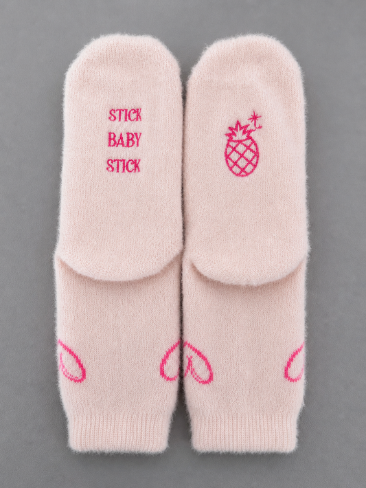 Calcetas "stick baby stick" color rosa #1