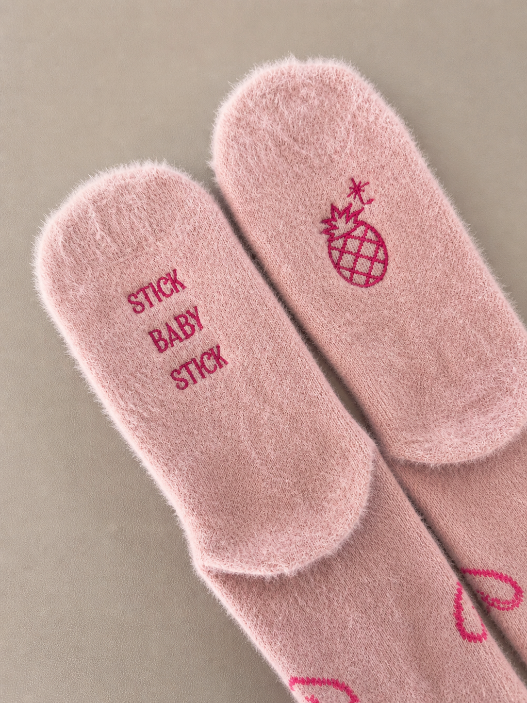 Calcetas "stick baby stick" color rosa #2