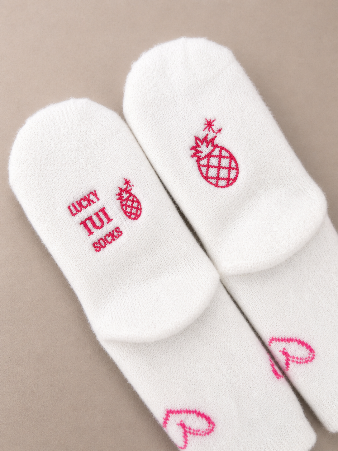 Calcetas "LUCKY IUI SOCKS" blanco