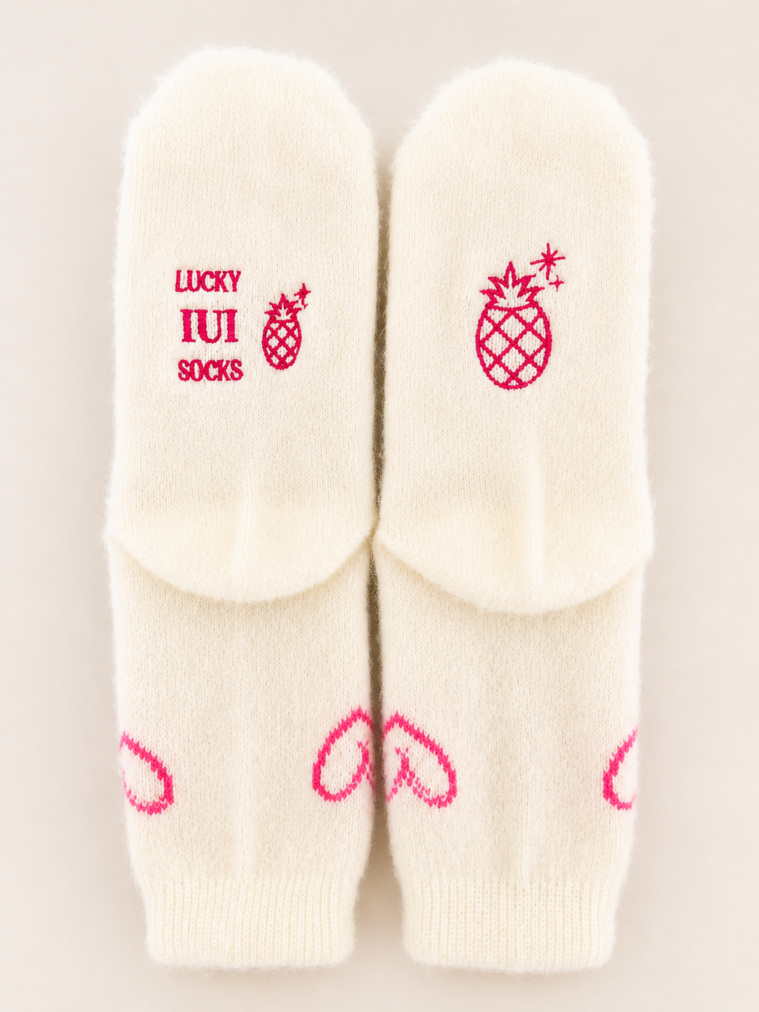 Calcetas "LUCKY IUI SOCKS" hueso