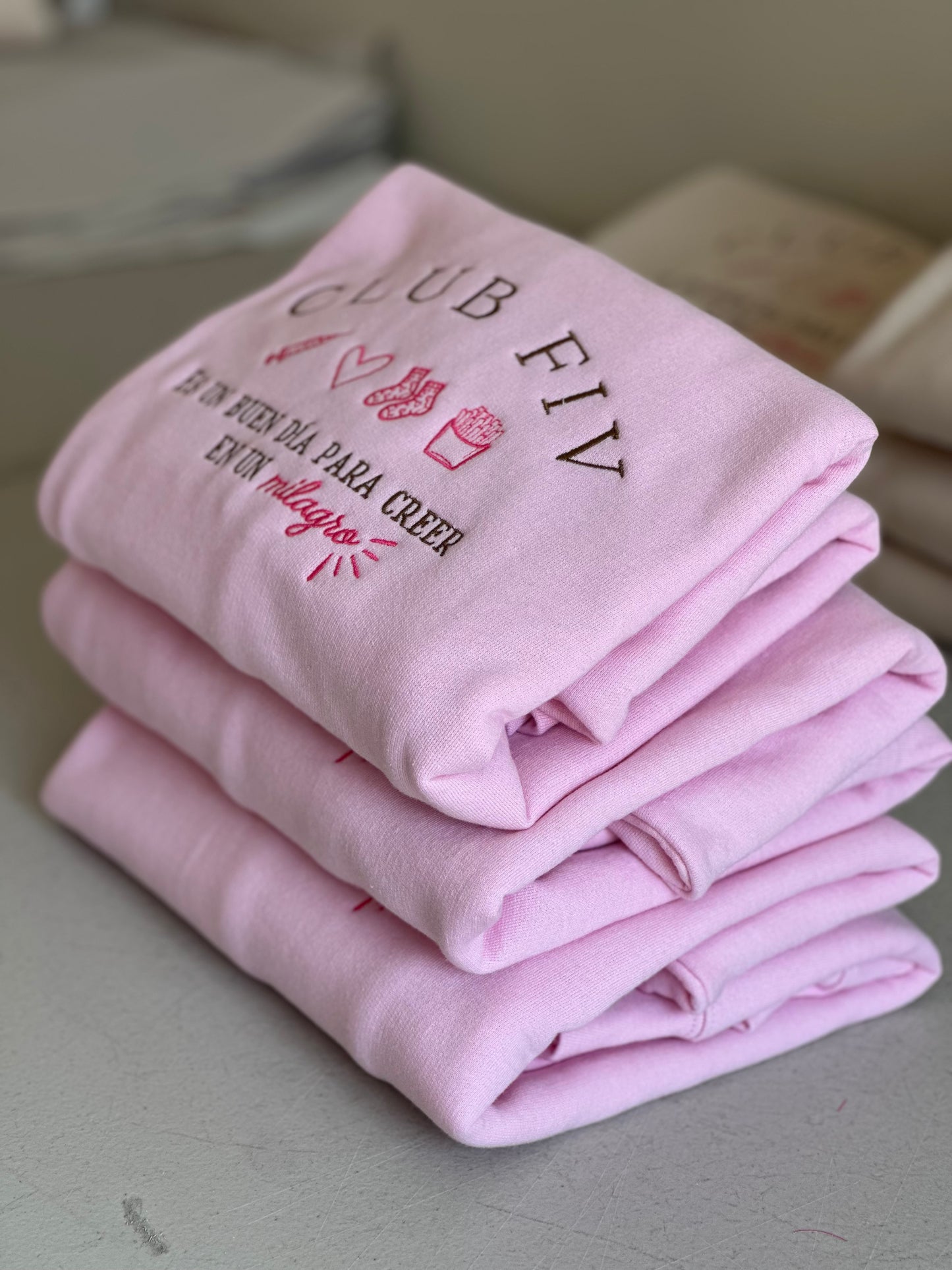 Sudadera CLUB FIV Rosa Light Pink