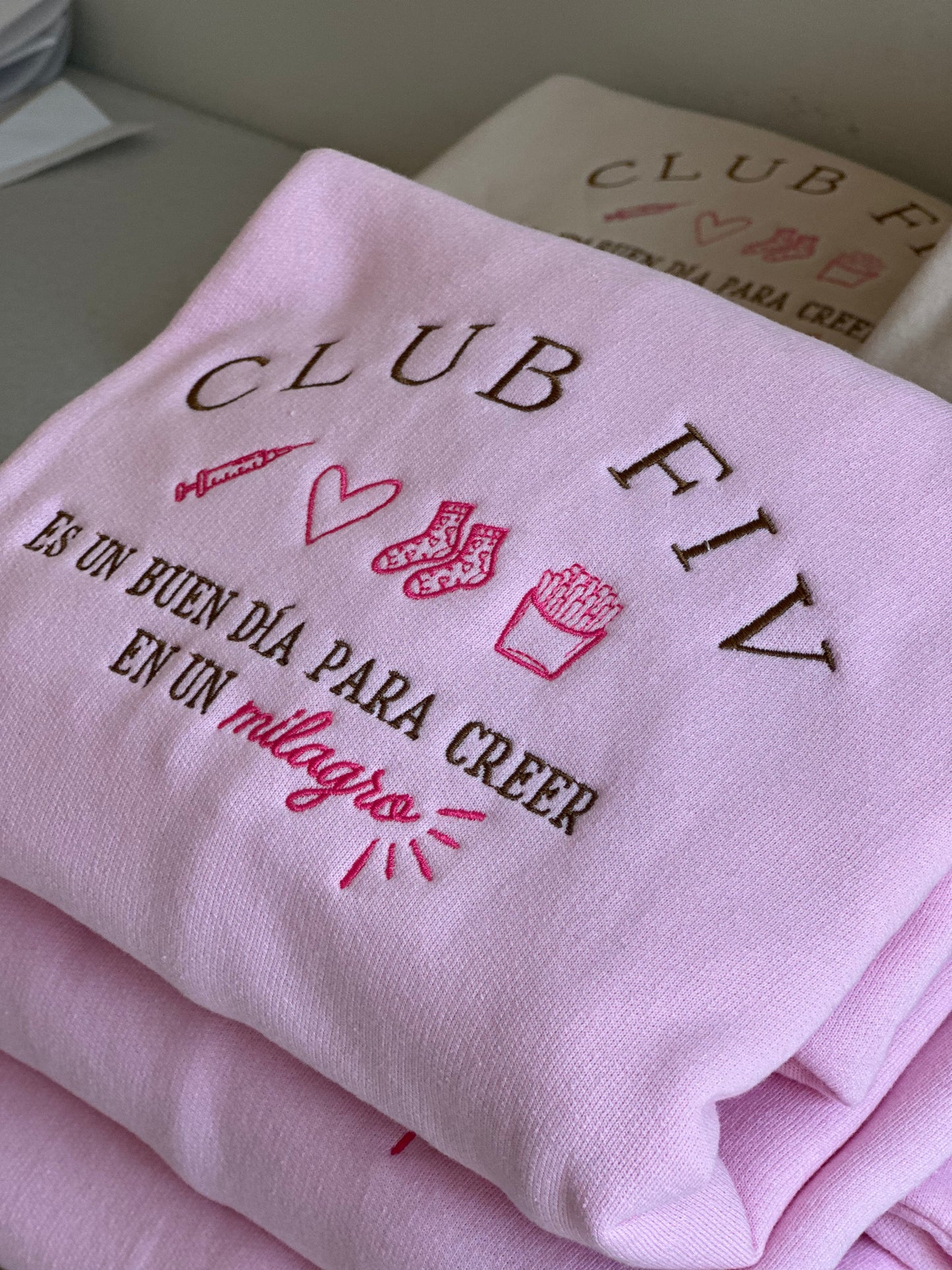 Sudadera CLUB FIV Rosa Light Pink